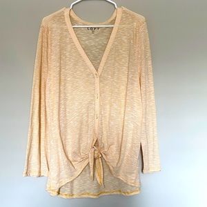 LOFT Tie Front Top